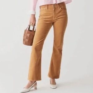 J. Crew Slim Demi Boot High Rise Tan Brown Corduroy pants size 28